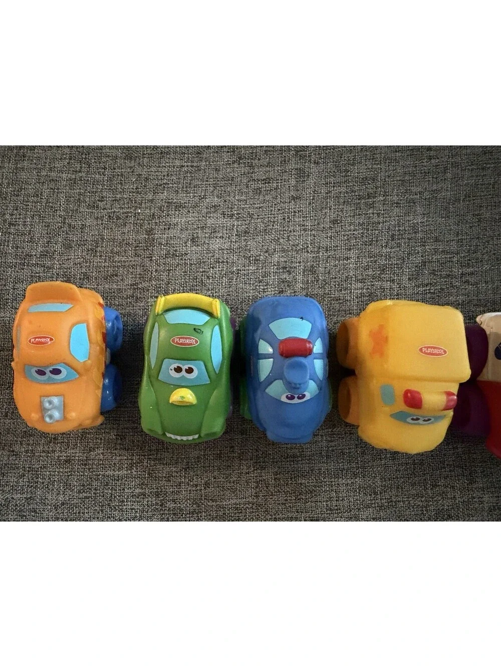 Playskool Tonka Lil Chuck and Friends Toy Car Lot of 7 Mini Chunky Soft Vehicles